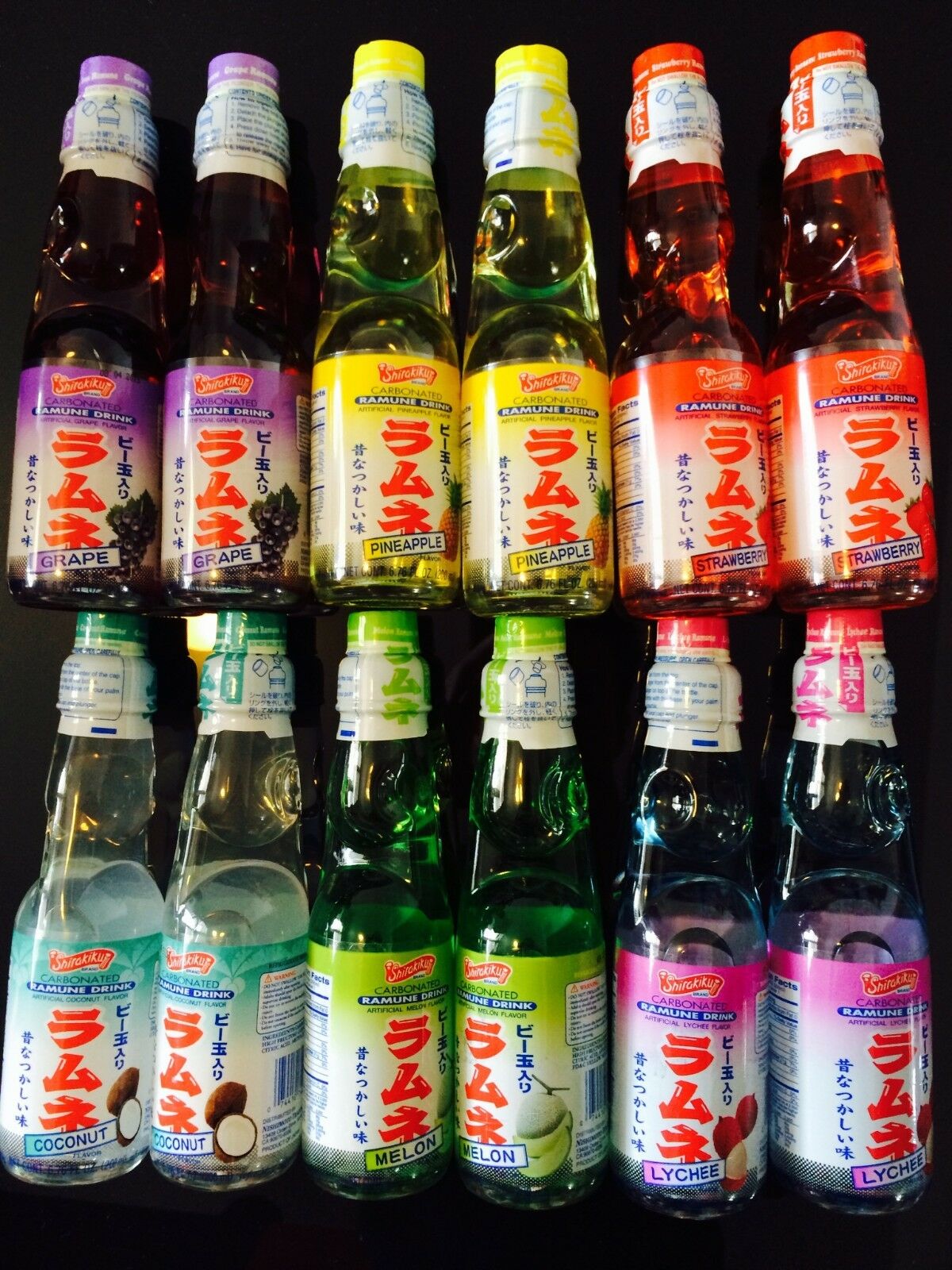 Ramune Shirakiku Japanese Soda 6.76 Oz  Marble Soft Drink, (all Flavor) !