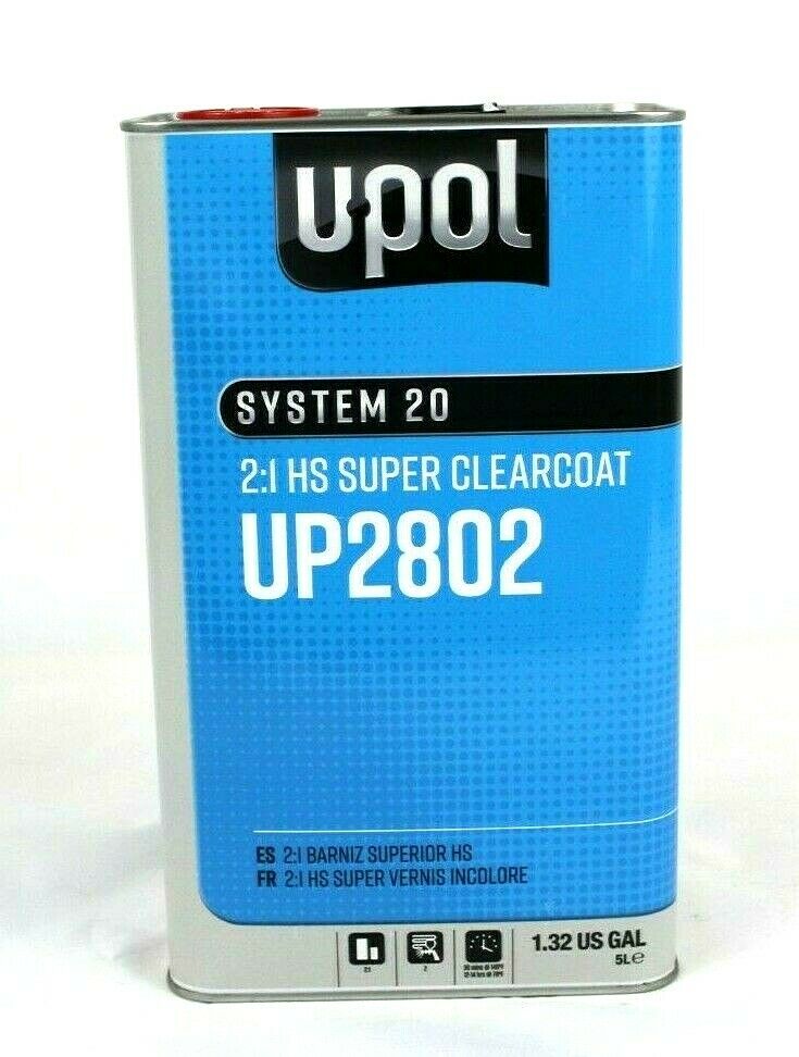 Clear Coat Hs Super Clear Kit U-pol Up2802 W/ Choice Of Hardener 2 To 1 Mix Upol