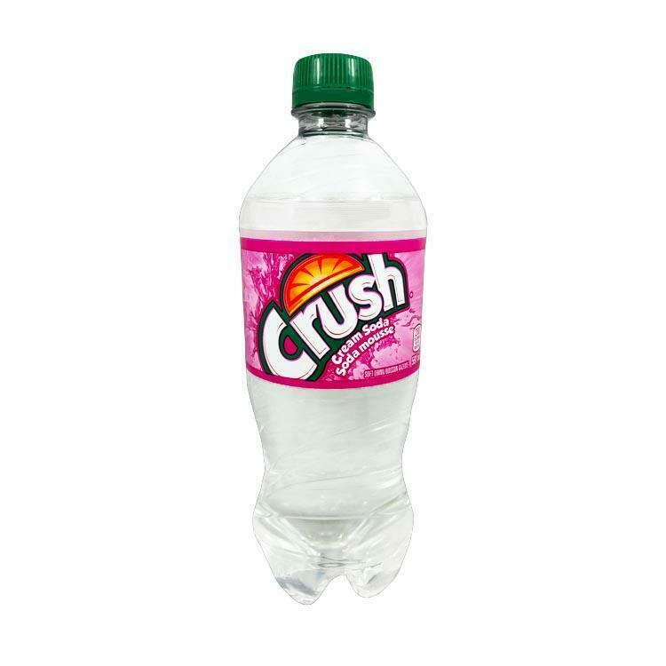 24 X Crush Clear Cream Soda Pop 591ml Bottles Soft Drink Fresh Canada Fast Ship