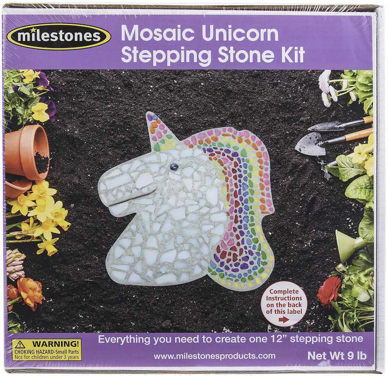 Mosaic Stepping Stone Kit Unicorn 601950112838