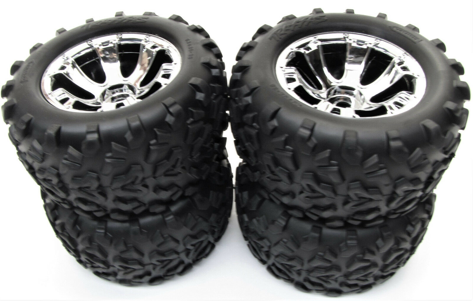 Nitro Revo 6.3" Maxx Tires & Geode Wheels (factory Glued 17mm 53097-3 Traxxas