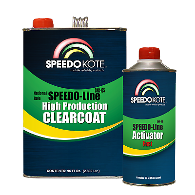 Automotive Very Fast Dry Clear Coat, 3:1 Mix Clearcoat Gallon Kit W/fast Act.
