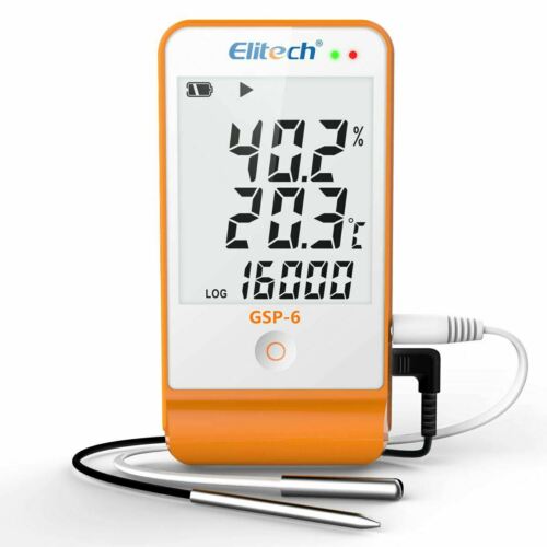 Elitech Gsp-6 Temperature Data Logger Humidity Recorder Temperature Monitor